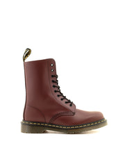 Dr. Martens — 1490 Smooth 10 Eyelet Boot - Cherry Red