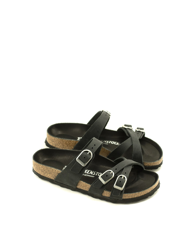 Birkenstock — Franca FL Hex - Black Narrow Width