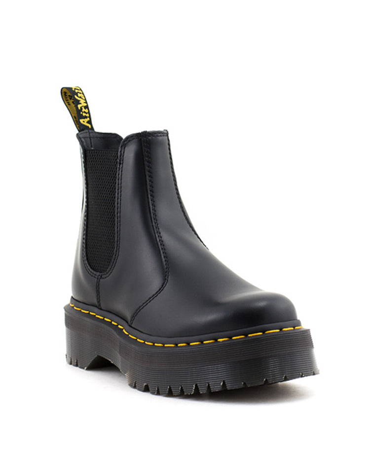 靴 Dr.Martens 2976 QUAD POLISHEDSMOOTH UK5 Dr. Martens — 2976 Quad Polished Smooth - Black – Shoe La La Nelson BC