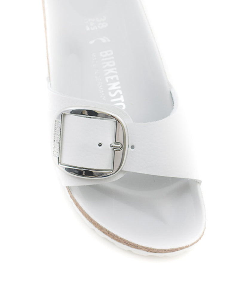 BIRKENSTOCK MADRID BIG BUCKLE LEATHER Sandals White