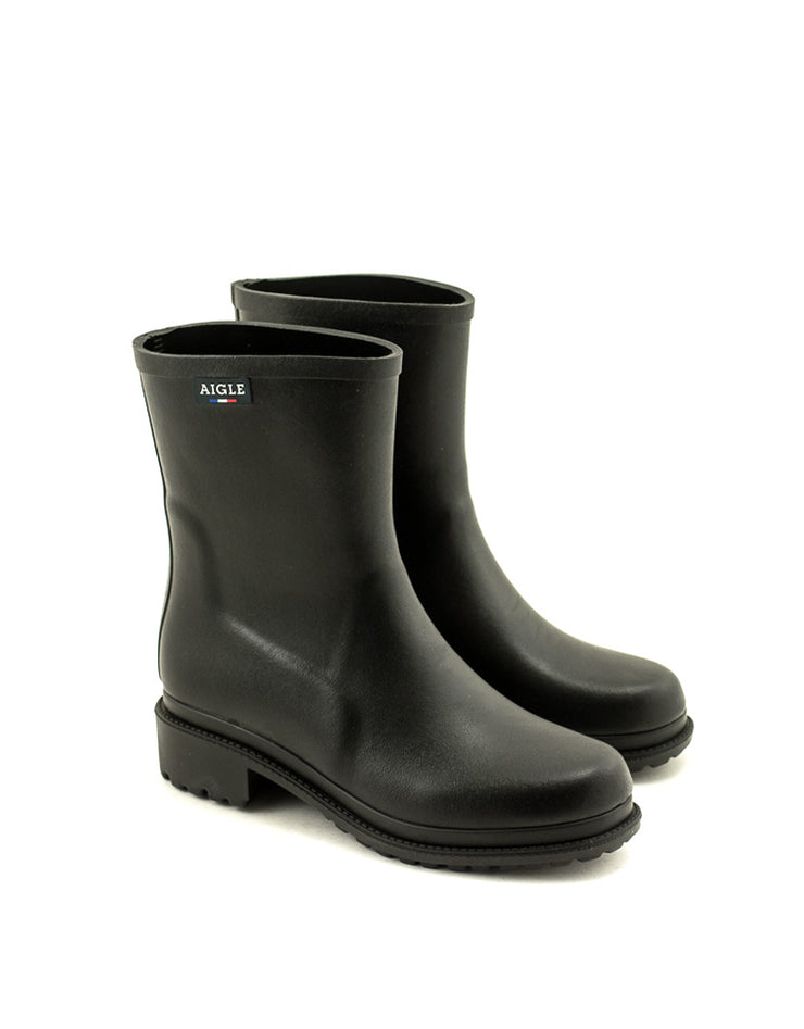 Aigle — Fulfeel Mid Rain Boot - Black