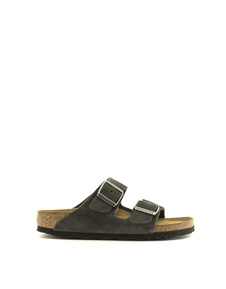Birkenstock — Arizona Suede Soft Footbed - Velvet Gray Narrow Width