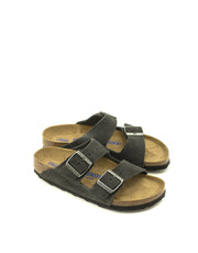 Birkenstock — Arizona Suede Soft Footbed - Velvet Gray Narrow Width