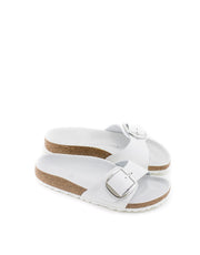 Birkenstock — Madrid Big Buckle Sandal Leather - Natural White Narrow Width