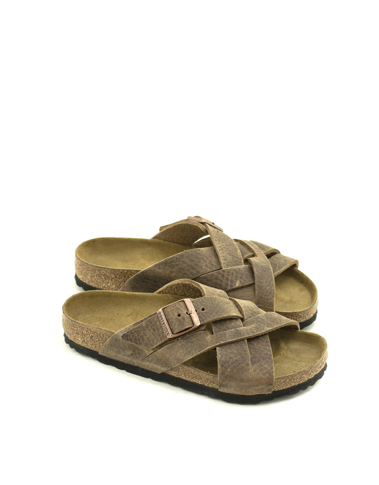 Birkenstock — Lugano LENB Camberra Leather - Tobacco Regular Width