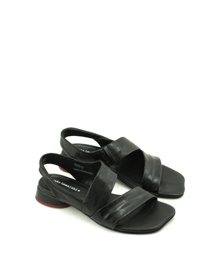 Yuko Imanishi — 732050 Saya Strap Sandal - Black