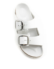 Birkenstock — Arizona Big Buckle Hex Nat. Leather - White Narrow Width