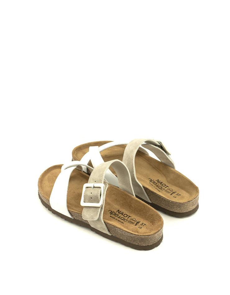 Naot Fresno Sandal White Pearl/Sandstone