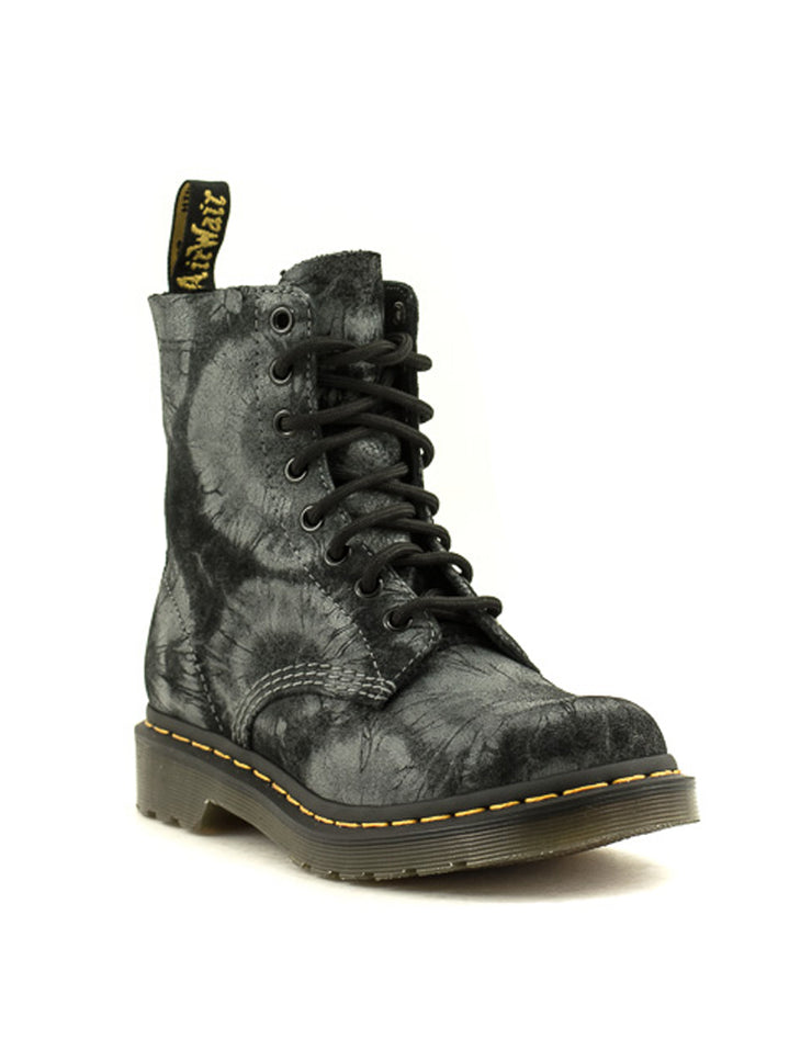 Dr. Martens — Pascal 1460 - Tie Dye Printed Suede Black/Charcoal Grey