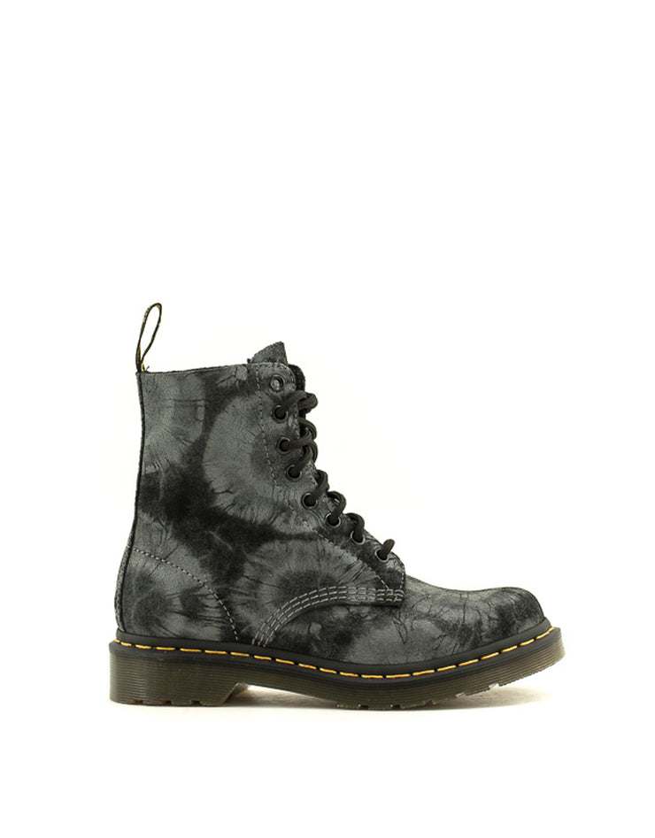 Dr. Martens — Pascal 1460 - Tie Dye Printed Suede Black/Charcoal Grey