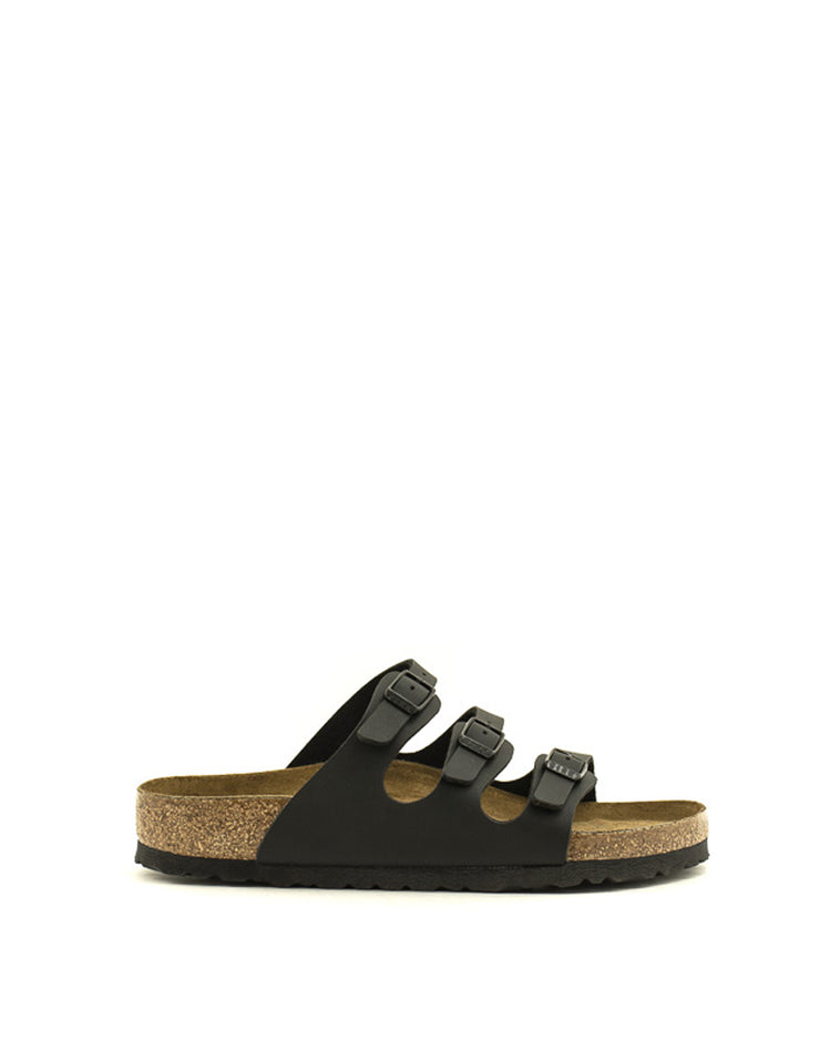 Birkenstock — Florida Birko-Flor Soft Footbed - Black Regular Width