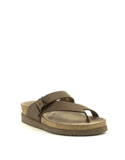 Mephisto — Helen Sandal Waxy Leather - Dark Brown Scratch