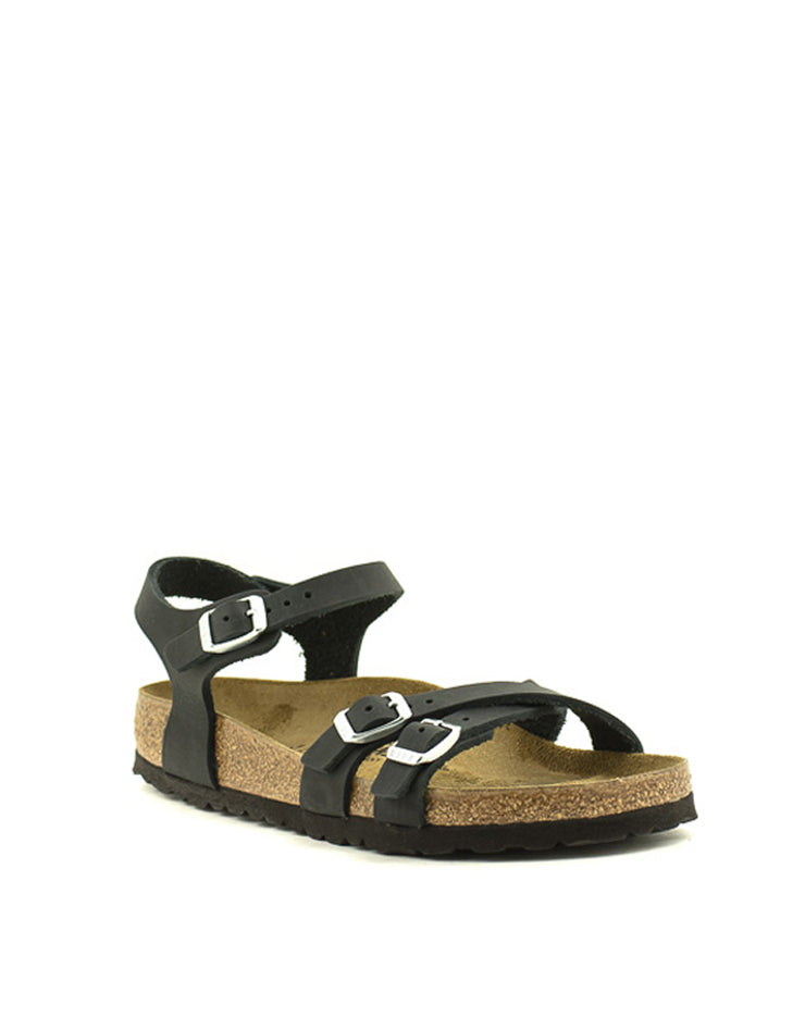 Birkenstock — Kumba Sandal Oiled Leather - Black Regular Width