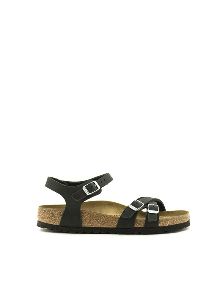 Birkenstock — Kumba Sandal Oiled Leather - Black Regular Width