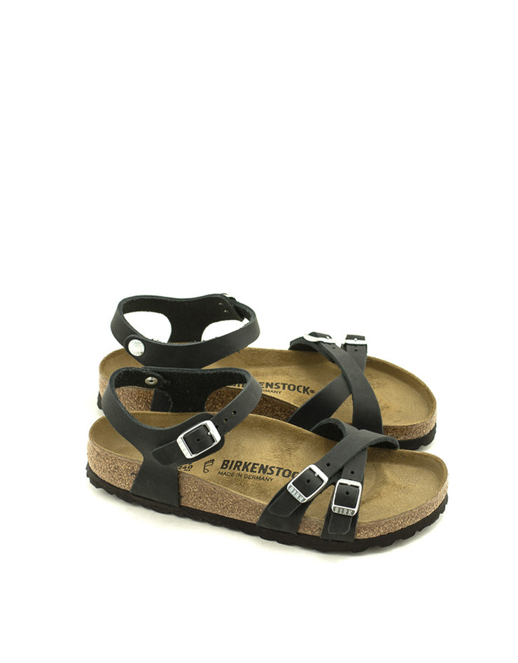 Birkenstock — Kumba Sandal Oiled Leather - Black Regular Width
