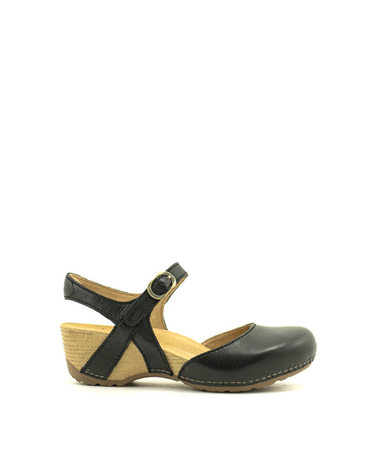 Dansko — Tiffani Shoe Milled Burnished - Black