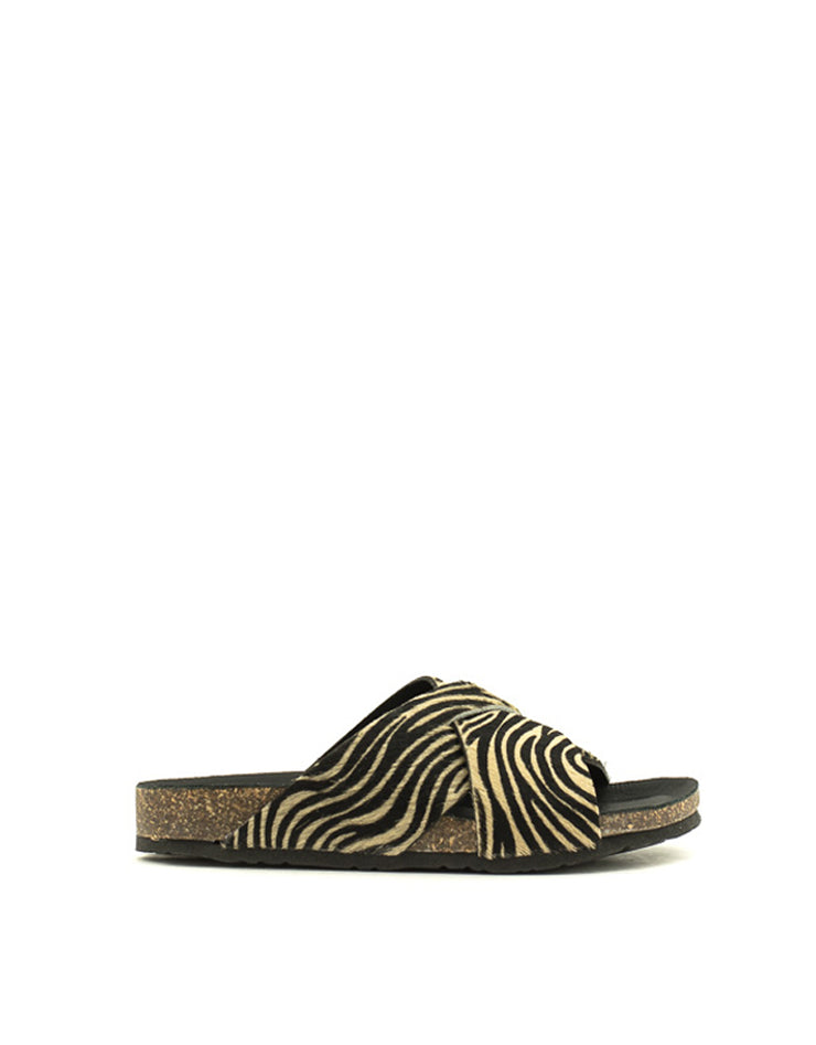 Bos & Co — Cava Sandal - Champagne/Black