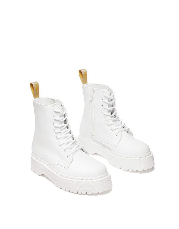 Dr. Martens — Vegan Jadon II Mono Boot - Optical White Kemble