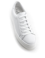 Bos & Co — Maya Platform Sneaker - White Leather