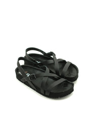 Art — 1619 Grass Waxed Sandal - Black