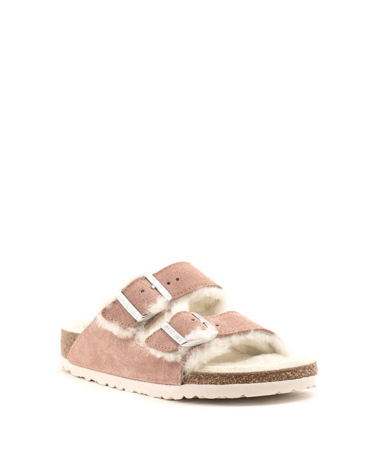 Birkenstock — Arizona Shearling - Pink Clay Narrow Width