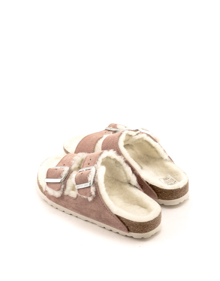 Birkenstock — Arizona Shearling - Pink Clay Narrow Width